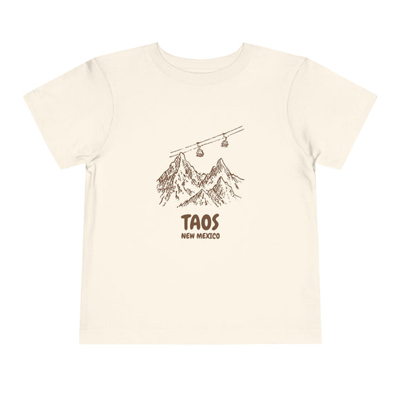 Taos, New Mexico Toddler T-Shirt — Vintage Gondola Ski Mountain Tee