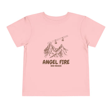 Buy pink Angel Fire, New Mexico Toddler T-Shirt — Vintage Gondola Ski Mountain Tee