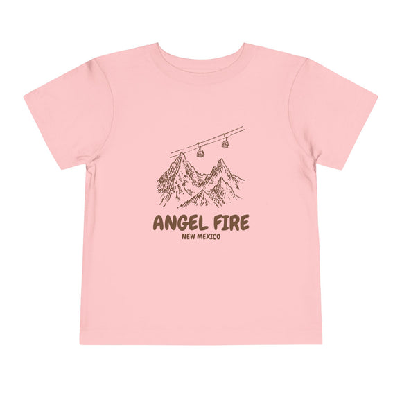 Angel Fire, New Mexico Toddler T-Shirt — Vintage Gondola Ski Mountain Tee