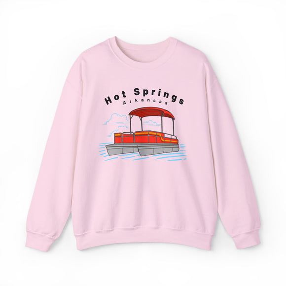 Hot Springs, Arkansas Sweatshirt - Pontoon Boat Sweatshirt