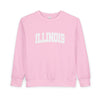 Illinois Toddler Sweatshirt - Illinois Toddler Crewneck Sweatshirt