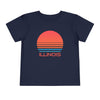 Illinois Toddler T-Shirt - Retro 80s Unisex Toddler Illinois Shirt