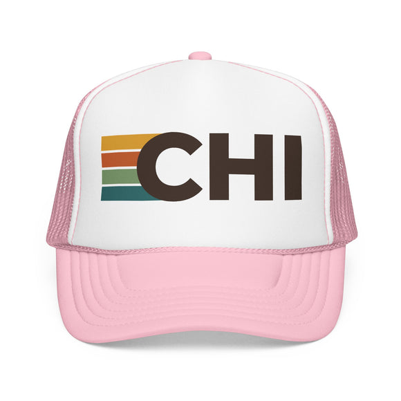 Chicago, Illinois Trucker Hat - CHI Abbr retro cap