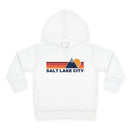 Salt Lake City, Utah Toddler Hoodie - Unisex Mountain Salt Lake City Pullover Sweatshirt, Kids Hooded Jumper, Utah Souvenir-1