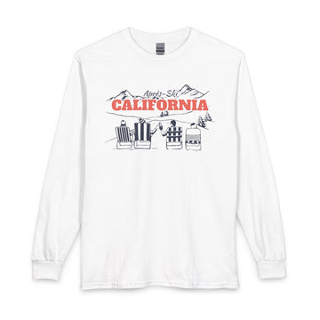 California Après-ski Long Sleeve Shirt - Mountain Retro Skiing - 0