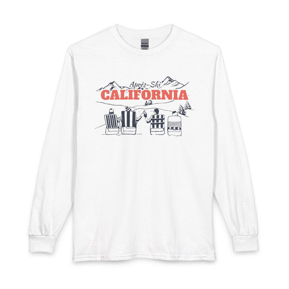 California Après-ski Long Sleeve Shirt - Mountain Retro Skiing