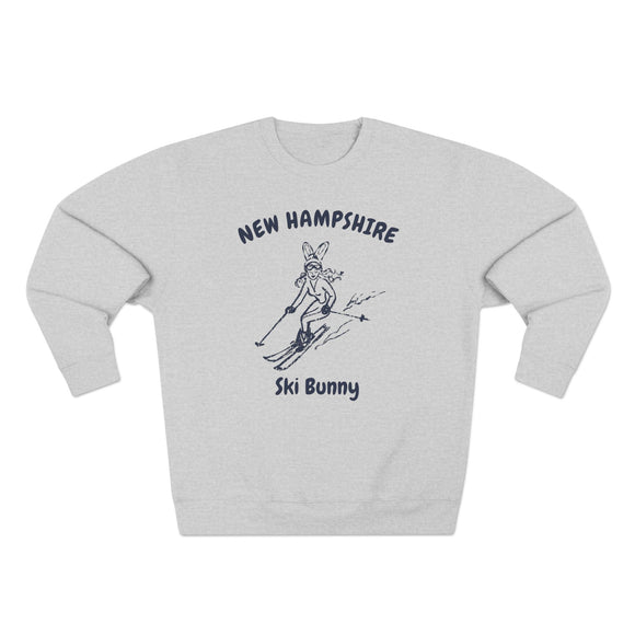 Premium New Hampshire Ski Bunny Sweatshirt