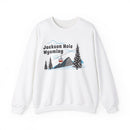 Jackson Hole, Wyoming Sweatshirt - Unisex Retro Ski Mountain Gondola Jackson Hole Sweatshirt-1