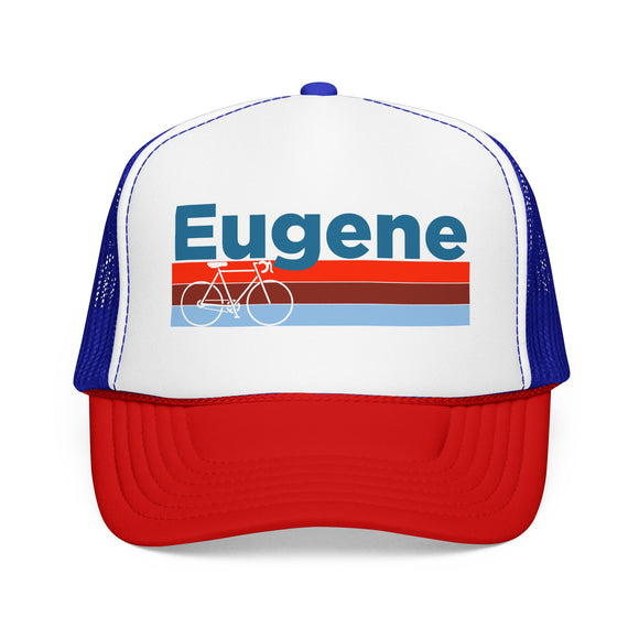 Eugene, Oregon Trucker Hat - Foam Eugene Bike Cap