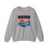 Bend, Oregon Sweatshirt Retro Mountains, Bend Unisex Graphic Crewneck