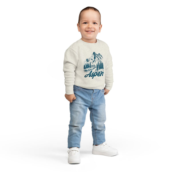 Aspen, Colorado Toddler Sweatshirt - Aspen Toddler Crewneck Sweatshirt