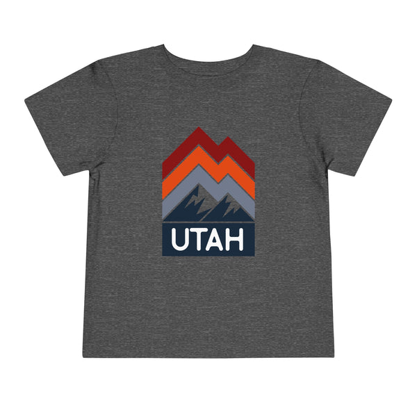 Utah Toddler T-Shirt - Retro Palm Tree Unisex Toddler Utah Shirt