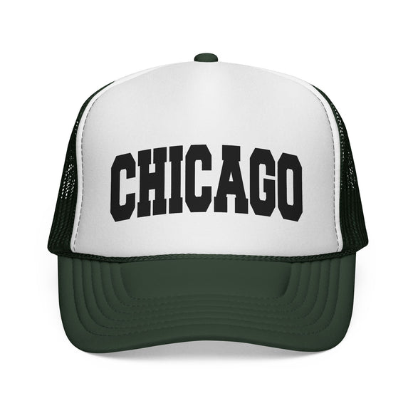 Chicago, Illinois Collegiate Style Trucker Hat
