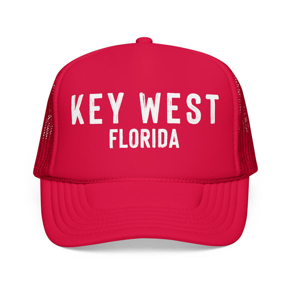 Key West, Florida Trucker Hat - Foam Key West Cap