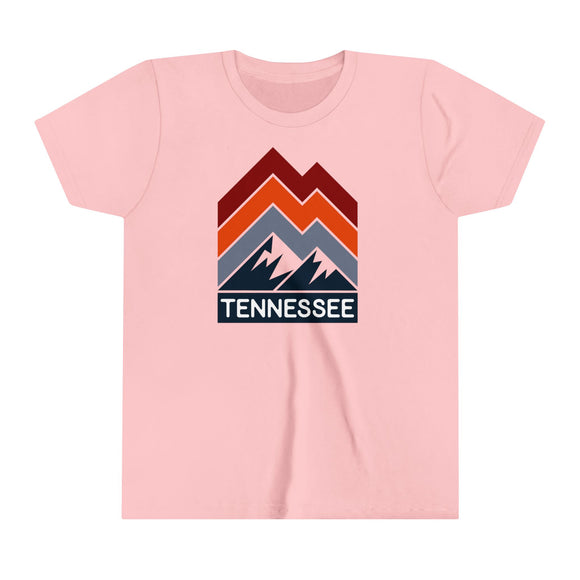 Tennessee Youth Shirt - Retro Mountain Tennessee Kid's T-Shirt