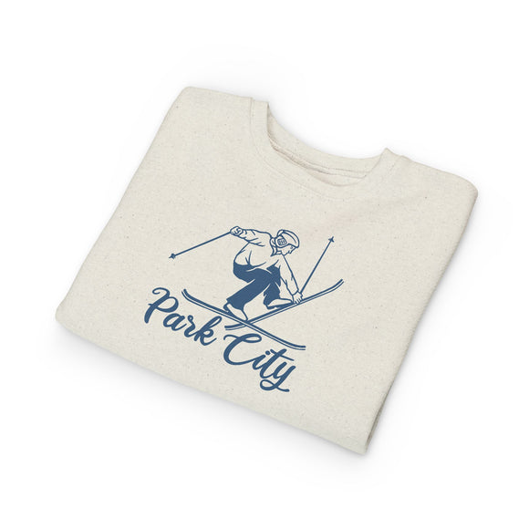 Park City, Utah Toddler Sweatshirt - Vintage Ski Park City Toddler Crewneck Sweatshirt
