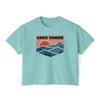 Women's Lake Tahoe, California Boxy Graphic Tee - Slightly Cropped