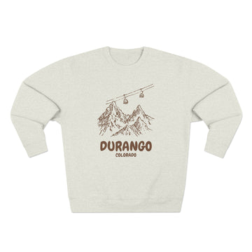Premium Durango, Colorado Gondola Ski Mountain Sweatshirt