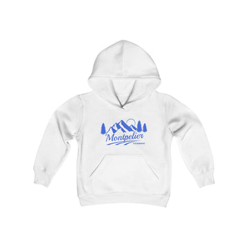 Buy white Retro Montpelier, Vermont Youth Hoodie - Mountain Montpelier, Vermont Kids Sweatshirt, Cute Montpelier, Vermont Children's Pullover