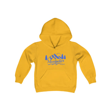 Buy gold Retro Montpelier, Vermont Youth Hoodie - Mountain Montpelier, Vermont Kids Sweatshirt, Cute Montpelier, Vermont Children's Pullover