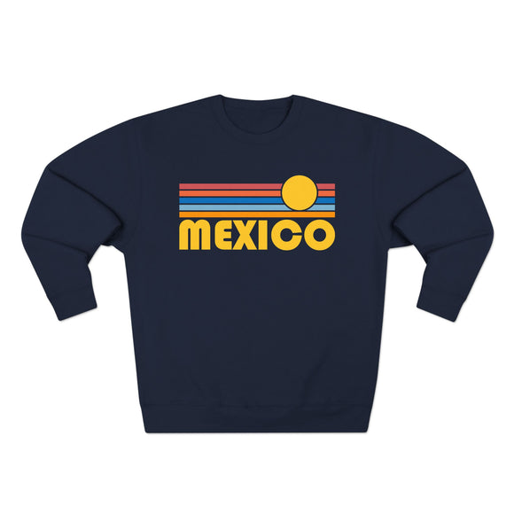 Premium Mexico Retro Sun Graphic Sweatshirt