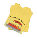 Flathead Lake T Shirt - Retro Pontoon Boat Flathead Lake Tee-13
