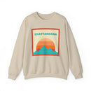 Retro Chattanooga, Tennessee Sweatshirt, Mountain Sun Design, Unisex Crewneck, Gift for Outdoorsy Friends, Vintage Jumper-4