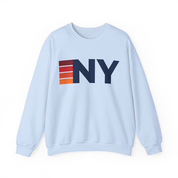 Buy light-blue New York Retro Sweatshirt | Retro Stripes New York