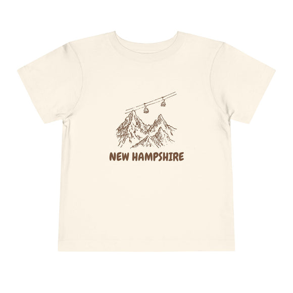 New Hampshire Toddler T-Shirt — Vintage Gondola Ski Mountain Tee