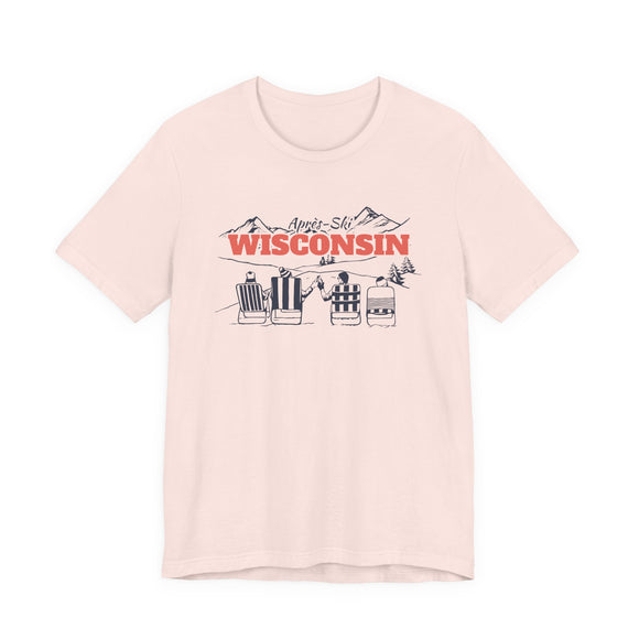 Wisconsin Après-ski T-Shirt - Vintage Mountain Graphic Tee