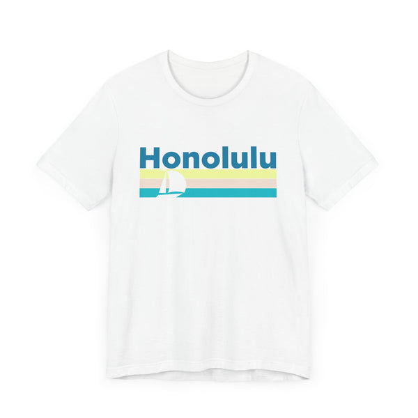 Honolulu T Shirt - Sailboat Graphic Honolulu Tee