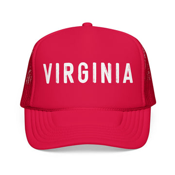 Buy red Virginia Trucker Hat - Virginia Cap