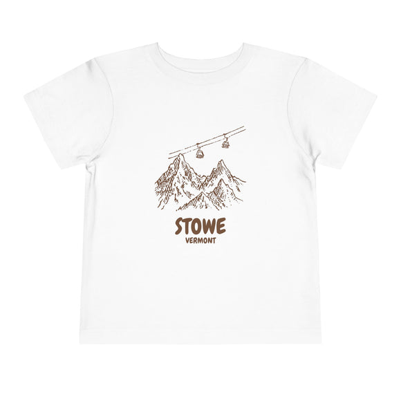 Stowe, Vermont Toddler T-Shirt — Vintage Gondola Ski Mountain Tee