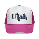 Utah Script Trucker Cap | State Retro Typography-6