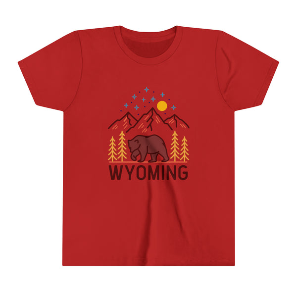 Wyoming Youth T-Shirt - Unisex Kids Wyoming Shirt