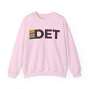 Detroit, Michigan DET Retro Stripe Sweatshirt-5