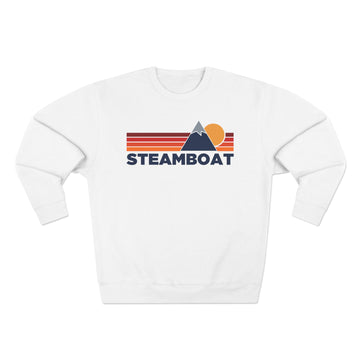 Premium Steamboat, Colorado Mountain Lines Graphic Sweatshirt - 0