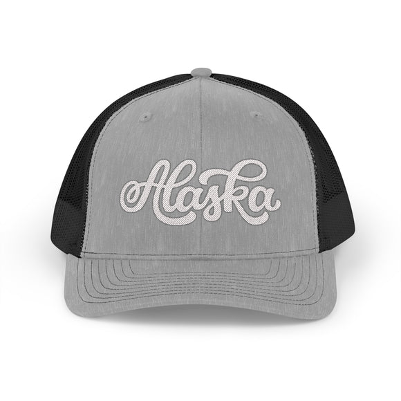 Alaska Snapback Trucker Cap - Embroidered Alaska Hat