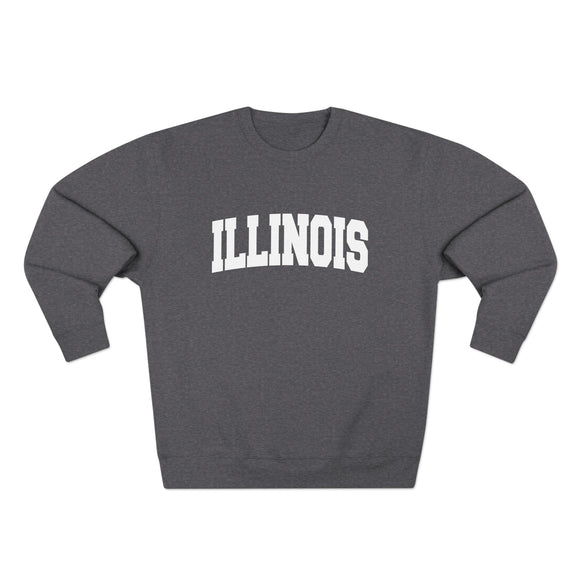 Premium Illinois Retro Graphic Sweatshirt