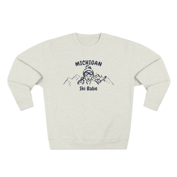 Premium Michigan Ski Babe Sweatshirt