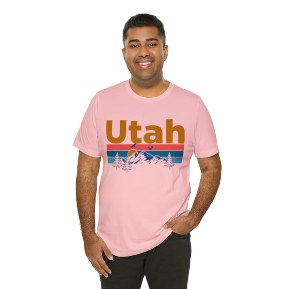 Utah T-Shirt - Mountain Sunset Unisex Utah Shirt