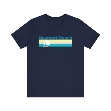 Buy navy Newport Beach, California T Shirt - Sailboat Graphic Tee