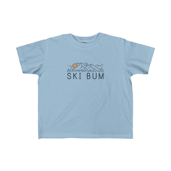 Ski Bum Toddler T-Shirt - Unisex Toddler Ski Bum Shirt