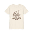 Lake Placid, New York Youth T-Shirt — Vintage Gondola Ski Mountain Tee-1