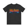 Ski Bum T-Shirt - Mountain Sunset Unisex Ski Bum Shirt