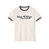 San Diego, California Cotton Ringer Graphic Tee - Unisex San Diego T Shirt, Vintage Style Tee, Men's/Women's Tee