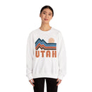 Utah Sweatshirt Retro Mountains, Utah Unisex Graphic Crewneck-9