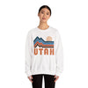 Utah Sweatshirt Retro Mountains, Utah Unisex Graphic Crewneck