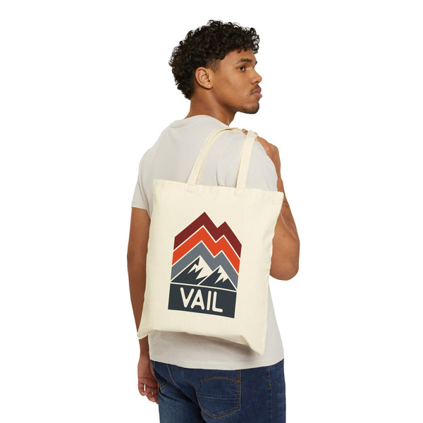 Vail, Colorado Cotton Canvas Vail Tote Bag