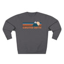 Premium Crested Butte, Colorado Retro Mountain Graphic Sweatshirt-4